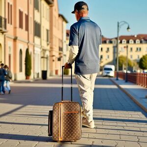 Louis Vuitton Pegase 55 Monogram Rolling Suitcase – Large Travel Luggage MB0098